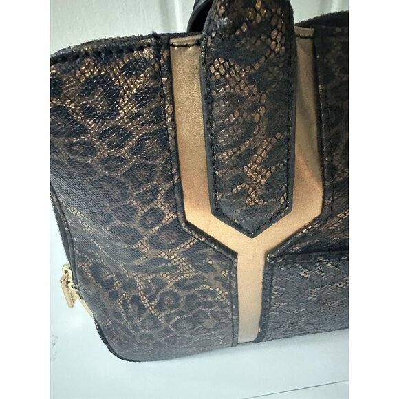 Hobo The Original Brown Leopard Cheetah Print Leather Purse Handbag Bag - Picture 2 of 13